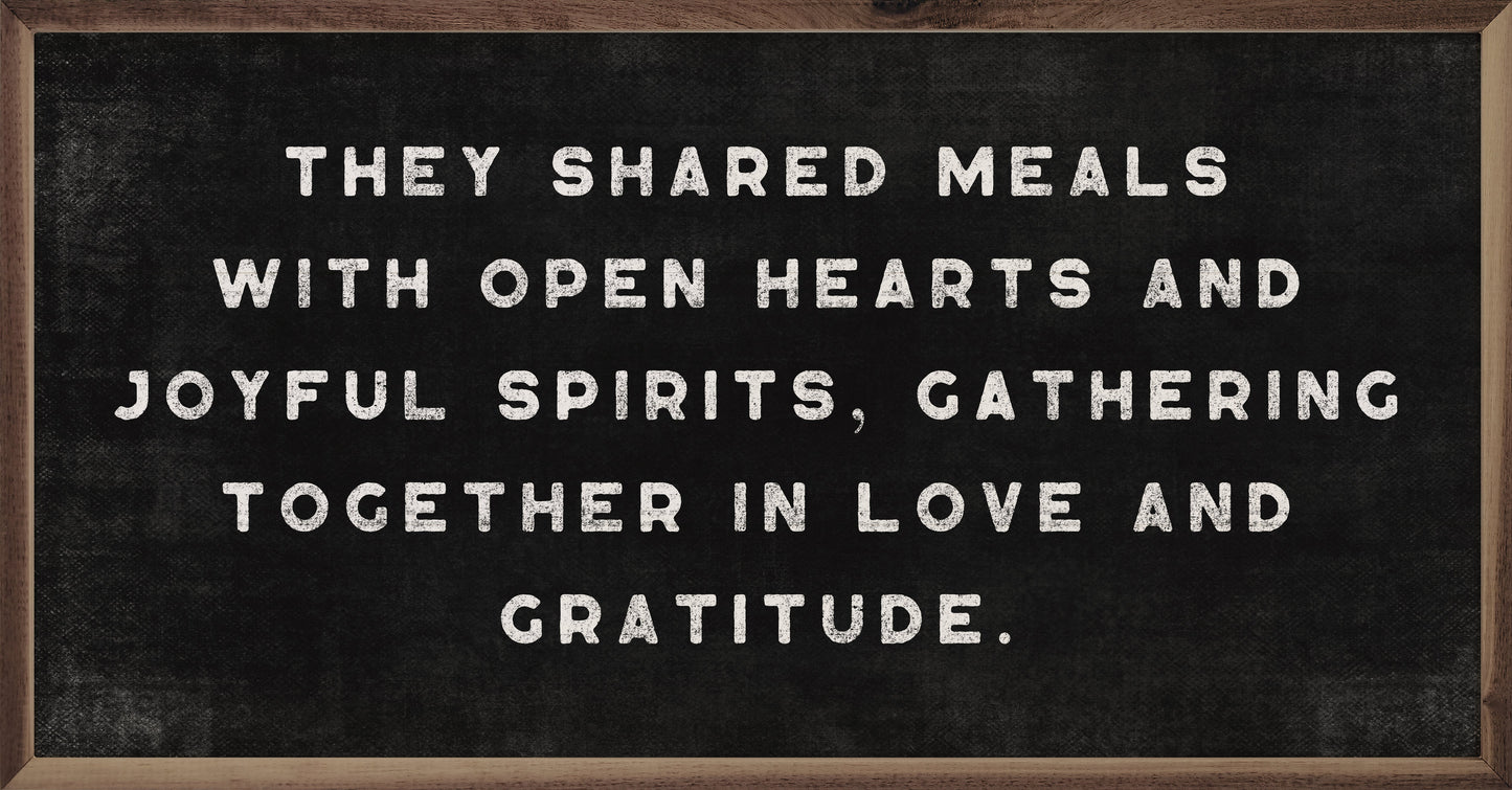 They Shared Meals