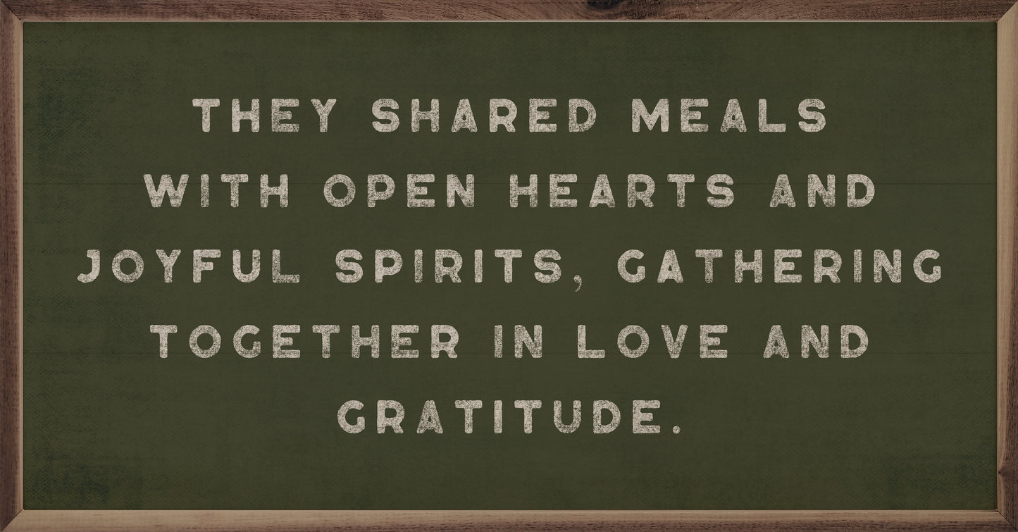 They Shared Meals