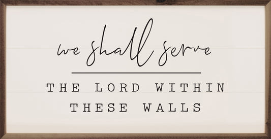 We Shall Serve White