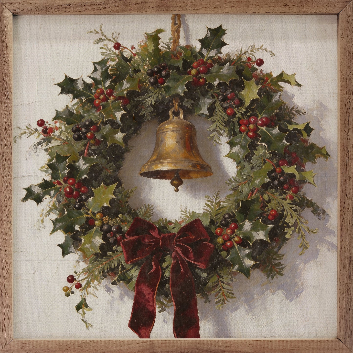Bells And Evergreen Wreath