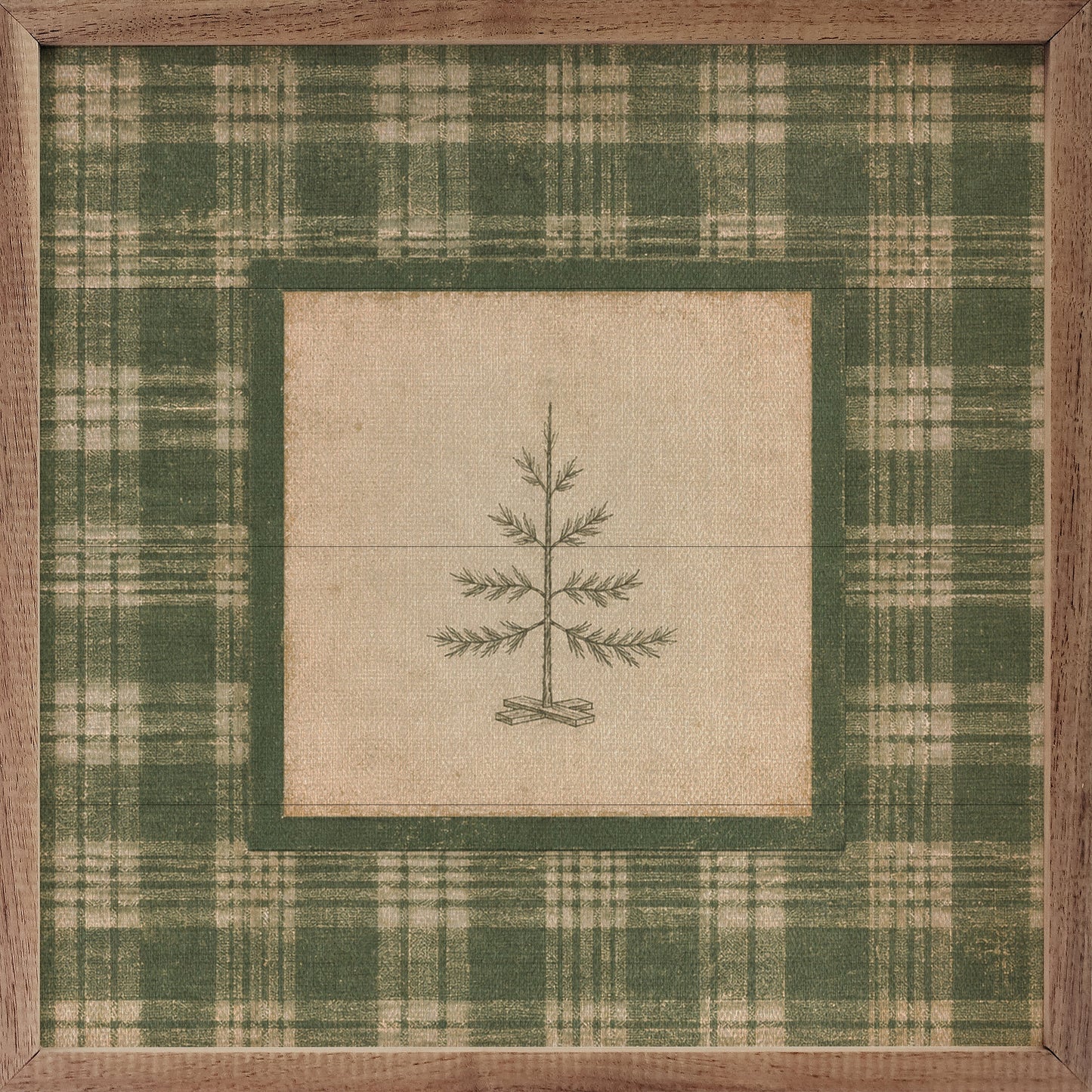 Evergreen Plaid Tree