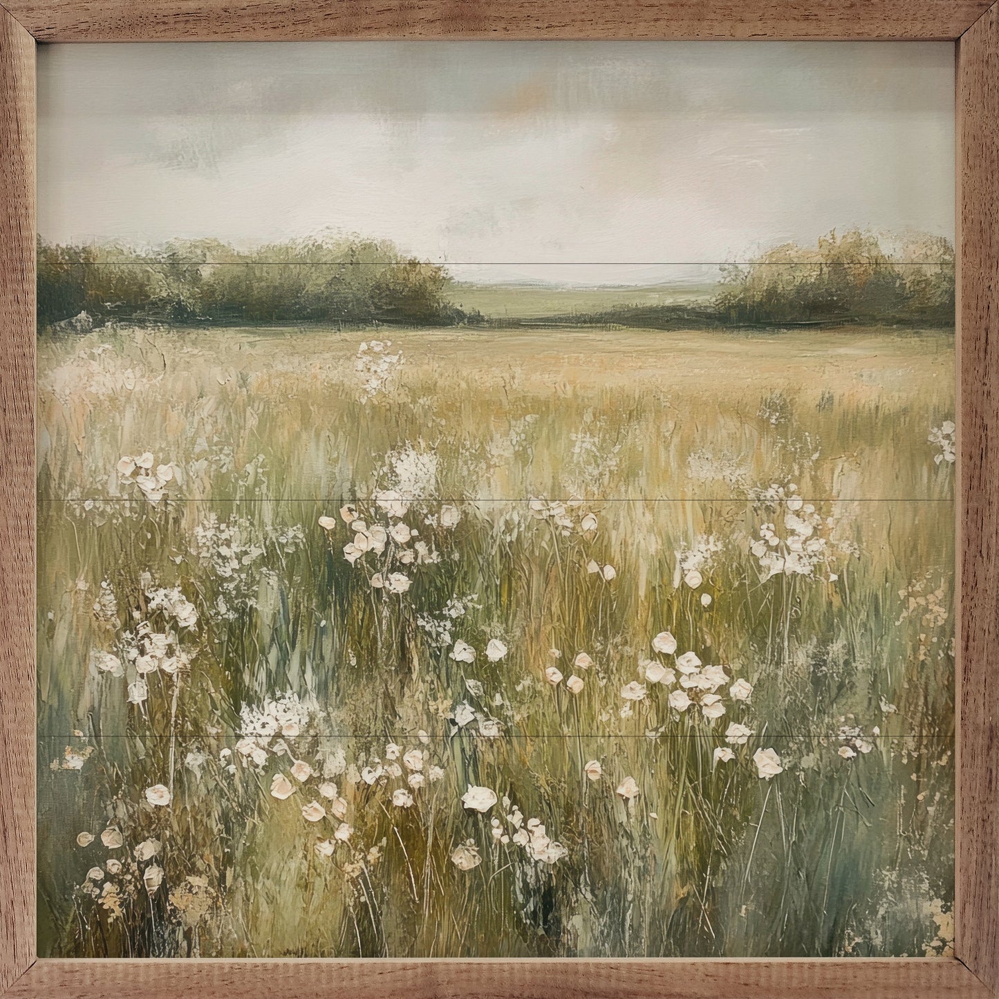 Neutral Field Of Flowers By Petals Prints Design