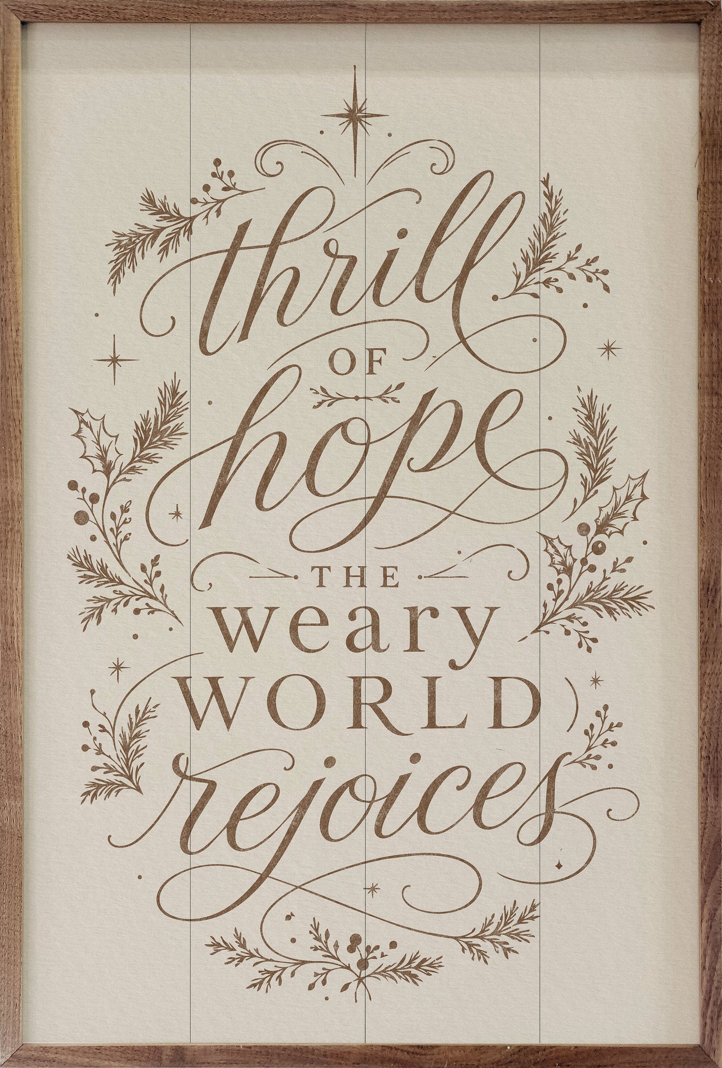 A Thrill Of Hope Typography