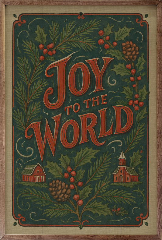 Joy To The World Vintage Postcard