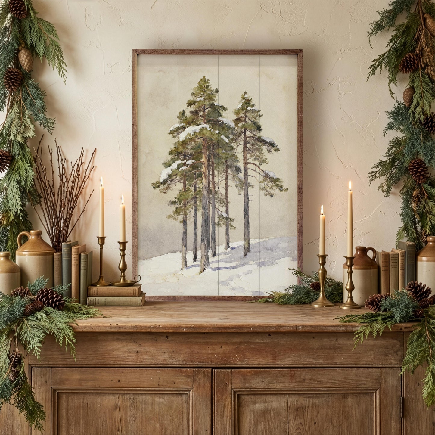 Group Of Cedar Trees