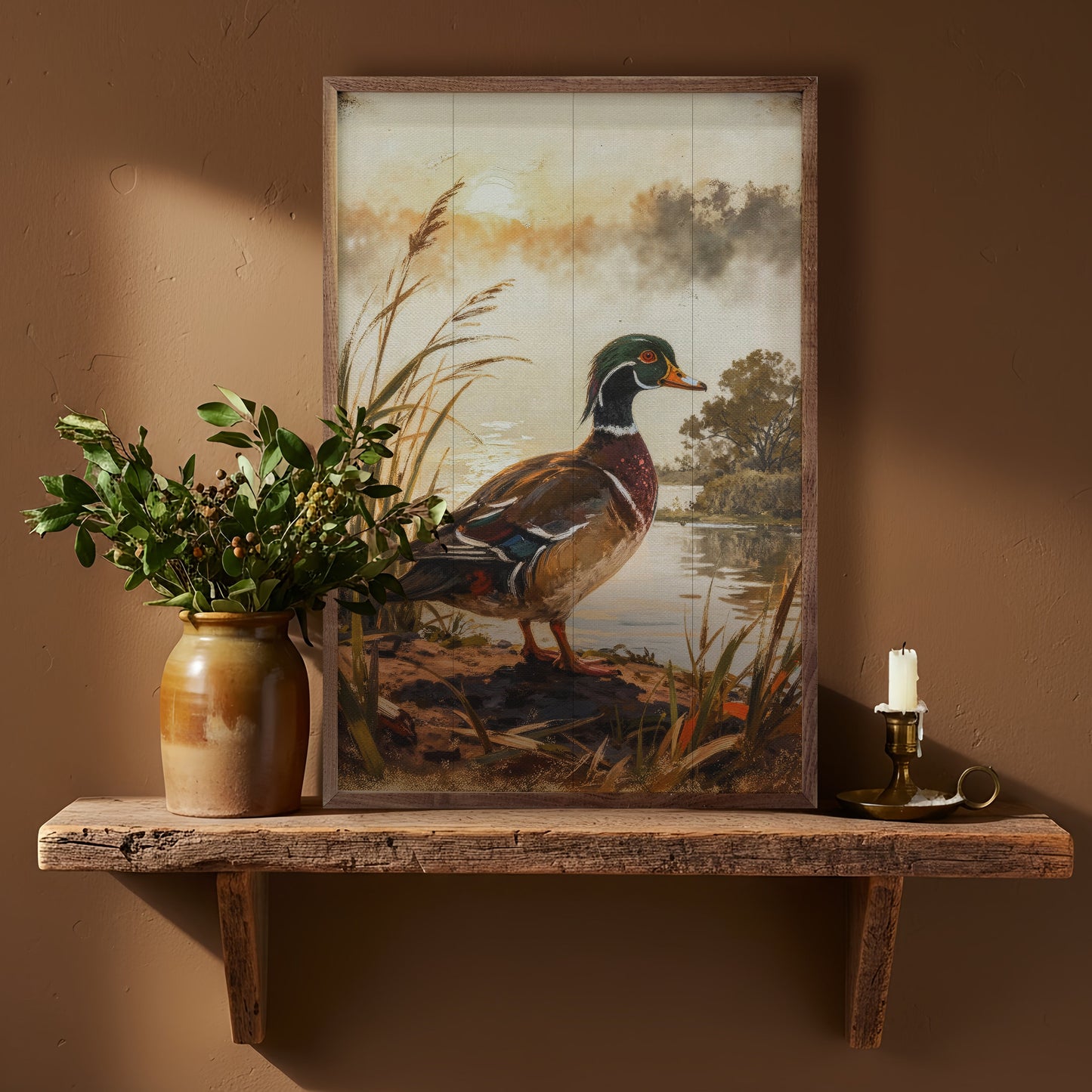 Wood Duck By Water