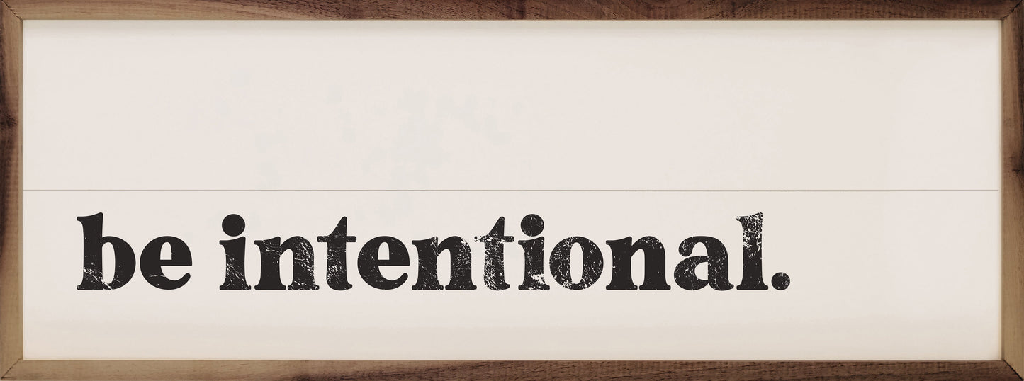 Be Intentional White