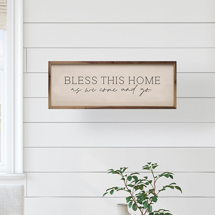Bless This Home As We Come And Go White