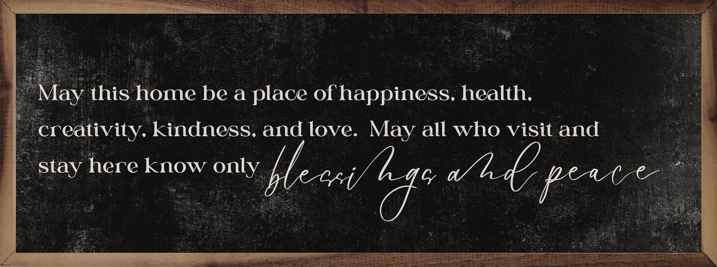 Blessings And Peace Black