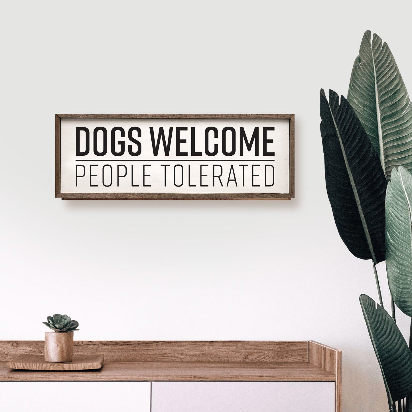 Dogs Welcome People Tolerated White