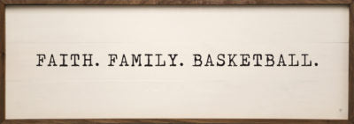 Faith Family Basketball White
