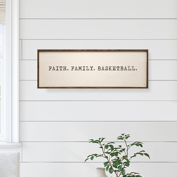 Faith Family Basketball White