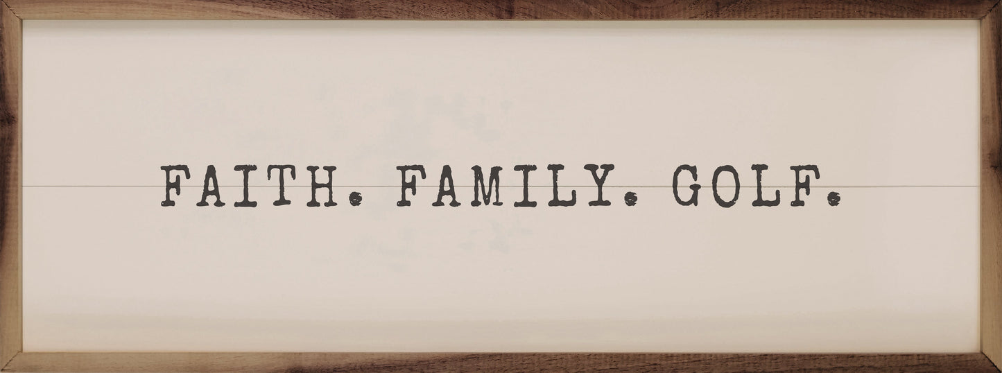 Faith Family Golf White
