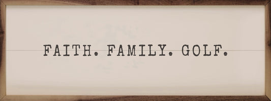 Faith Family Golf White