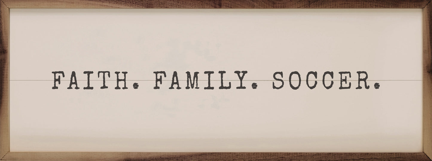 Faith Family Soccer White