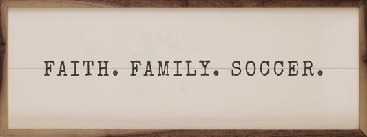 Faith Family Soccer White
