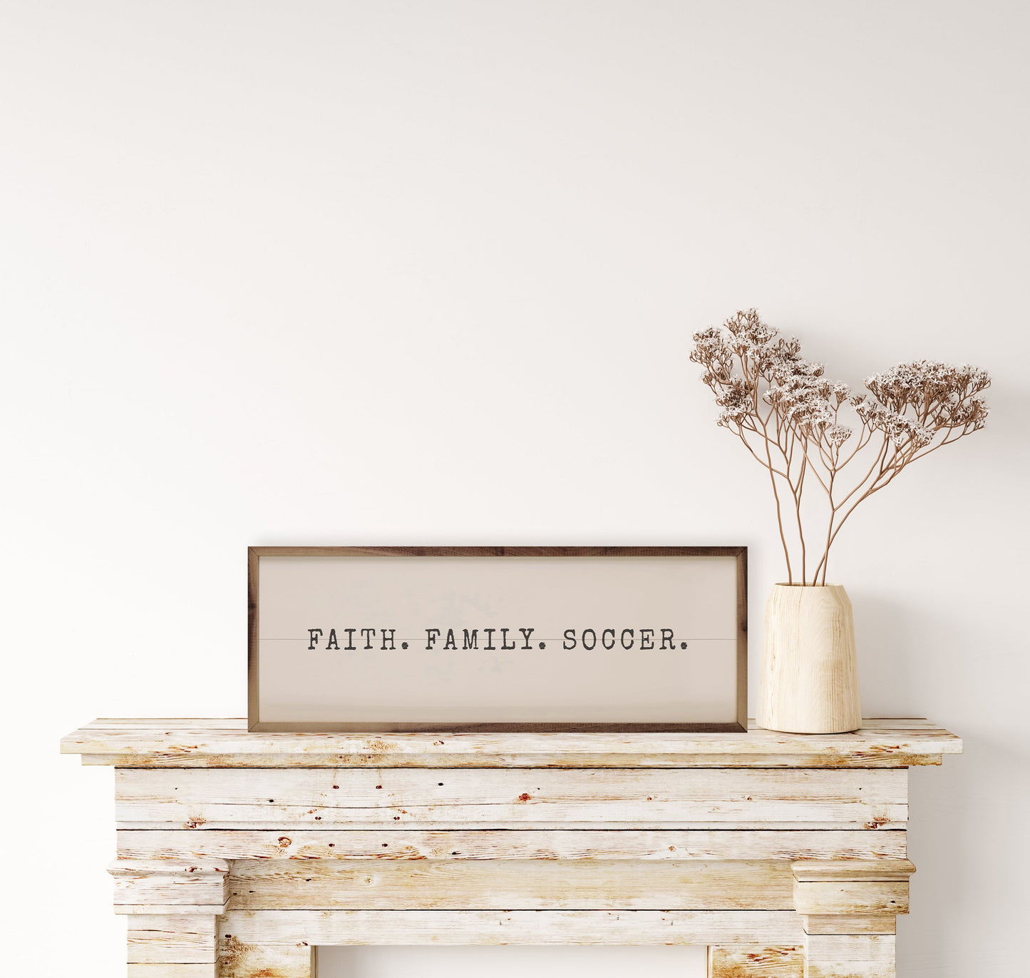 Faith Family Soccer White