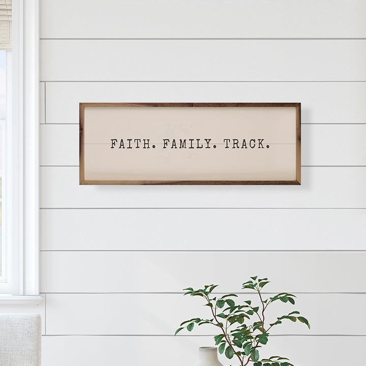 Faith Family Track White