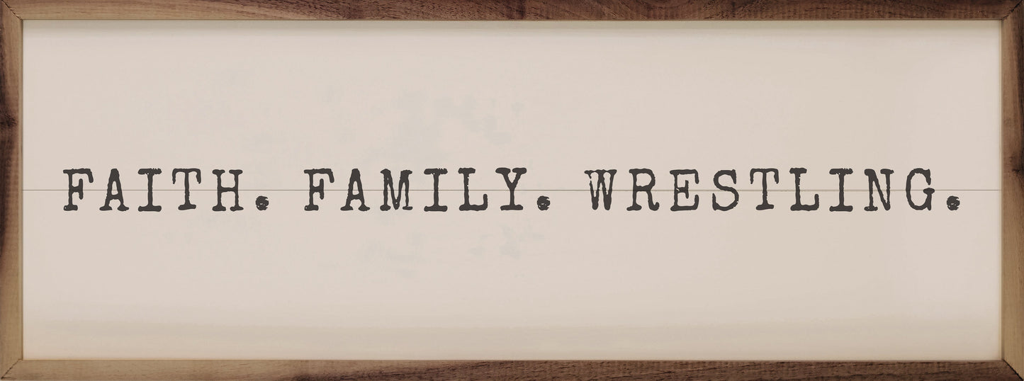 Faith Family Wrestling White