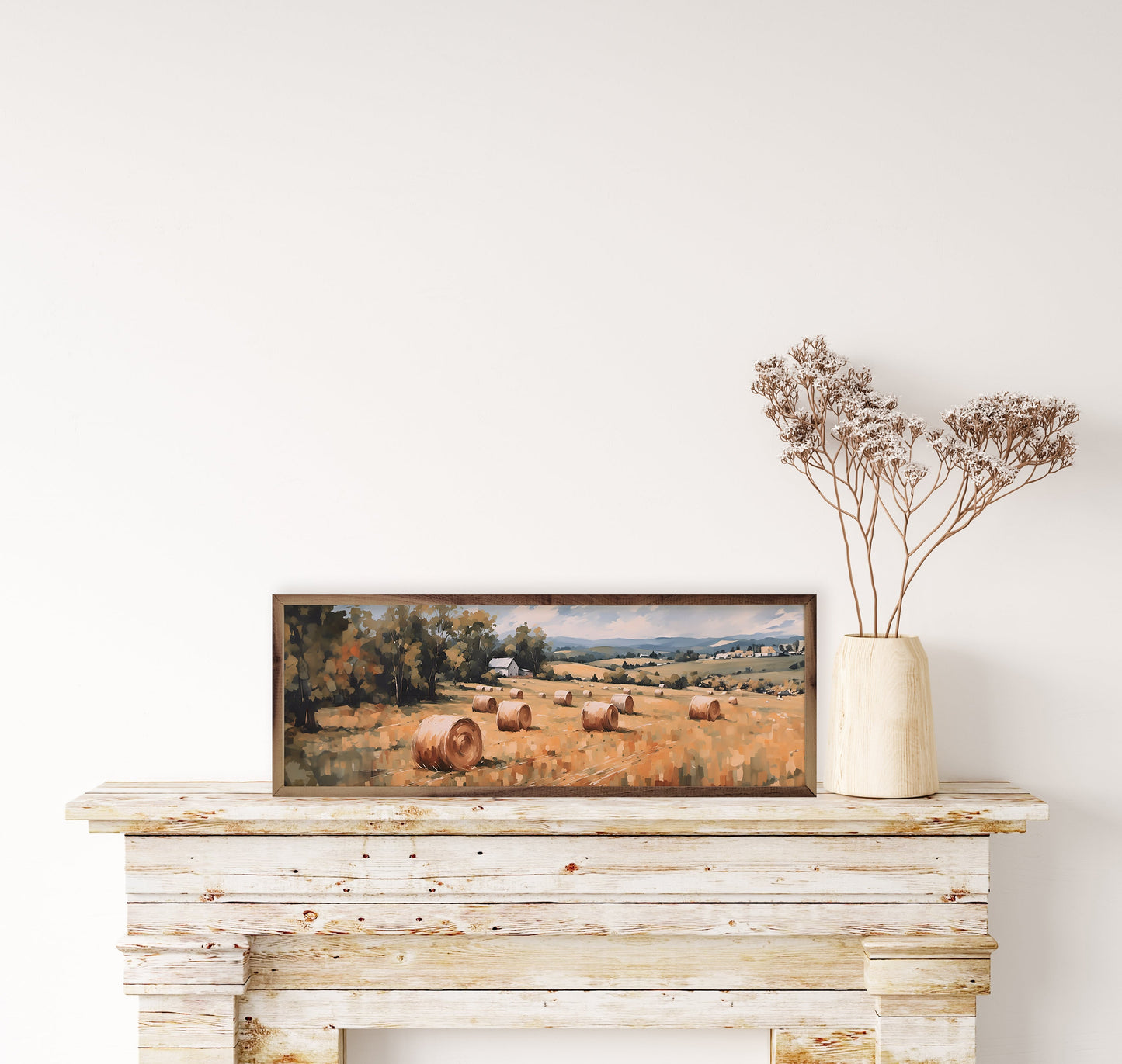 Field Of Round Bales