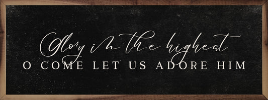 Glory In The Highest Black
