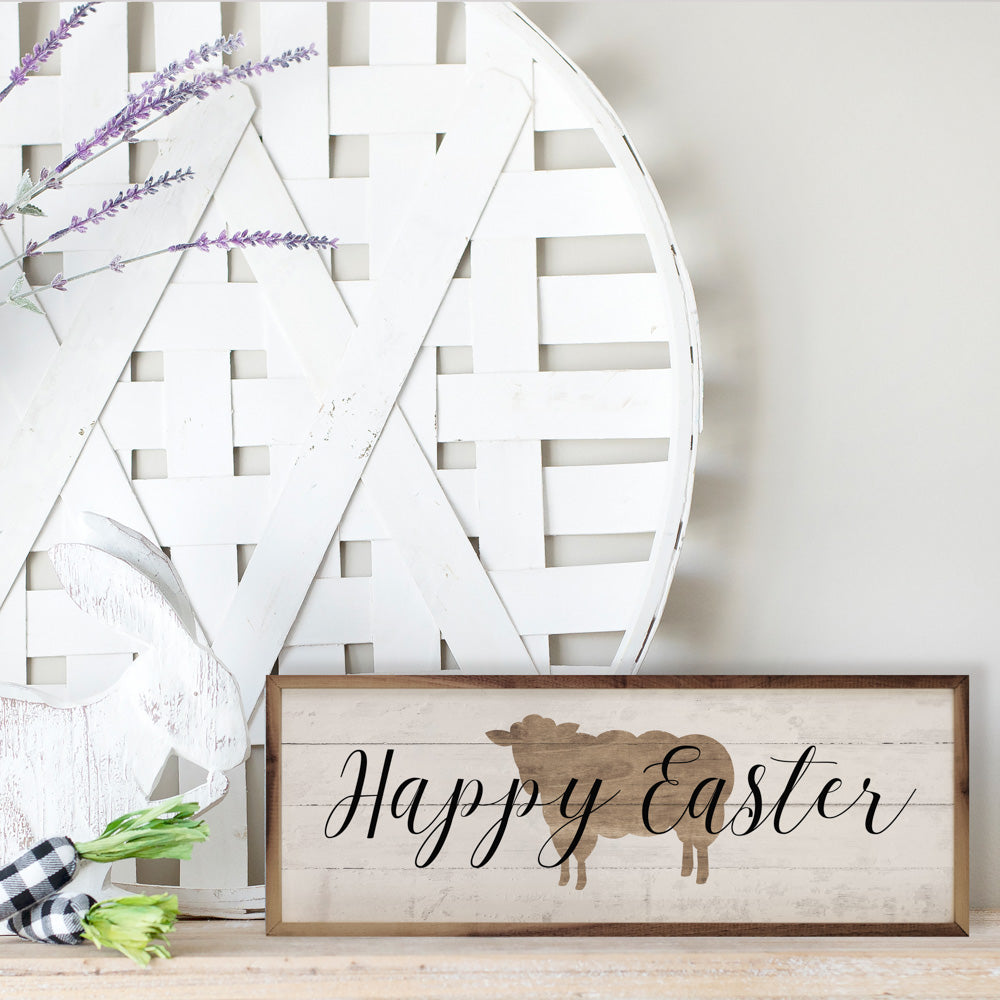 Happy Easter Lamb Whitewash