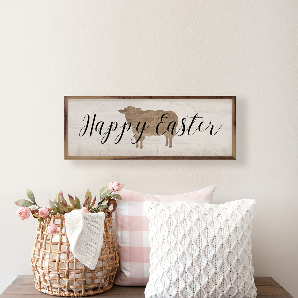 Happy Easter Lamb Whitewash