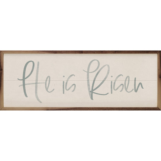 He Is Risen Blue Watercolor