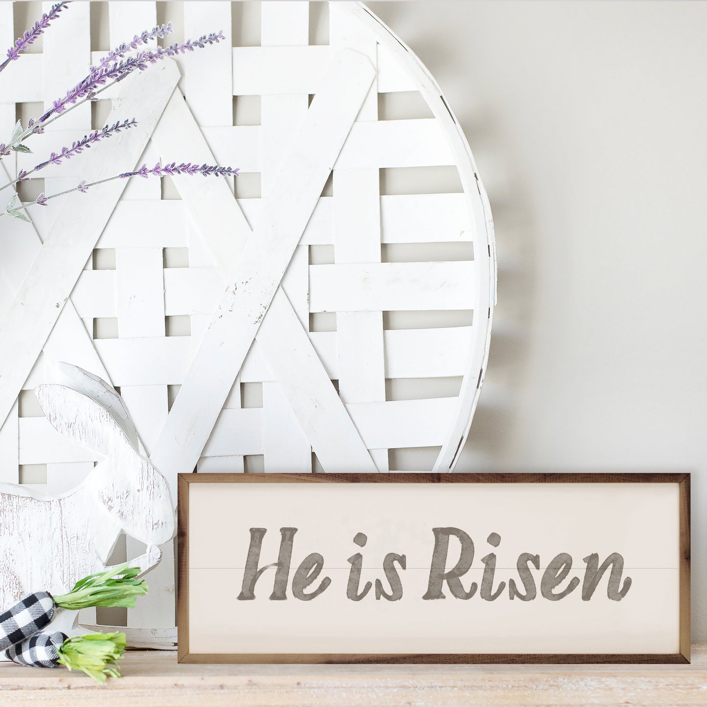 He Is Risen Gray