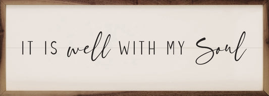 It Is Well With My Soul White