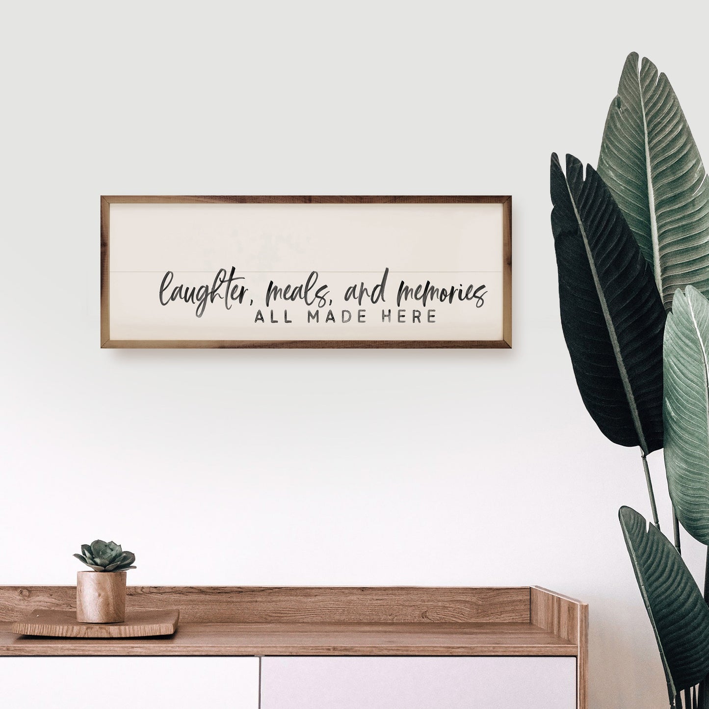 Laughter Meals Memories White