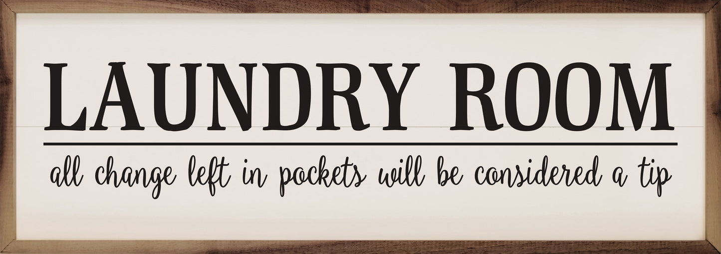 Laundry Room All Change Left In Pockets White
