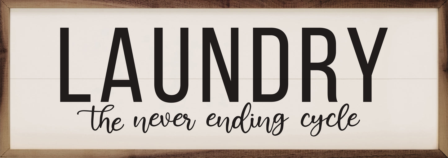 Laundry The Never Ending Cycle White