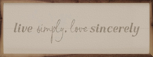 Live Simply