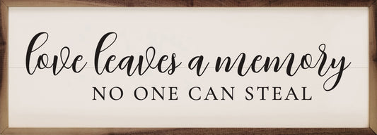 Love Leaves A Memory White