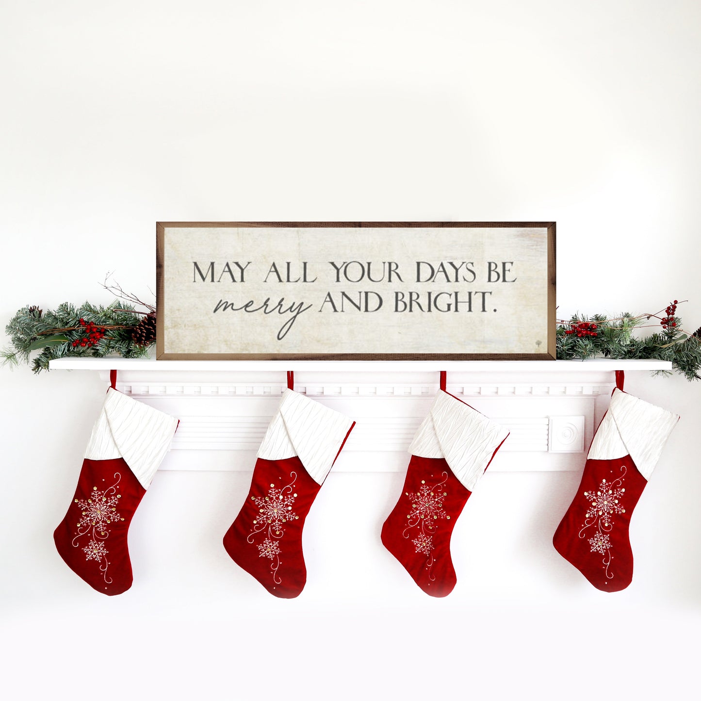 May All Your Days Be Merry And Bright White