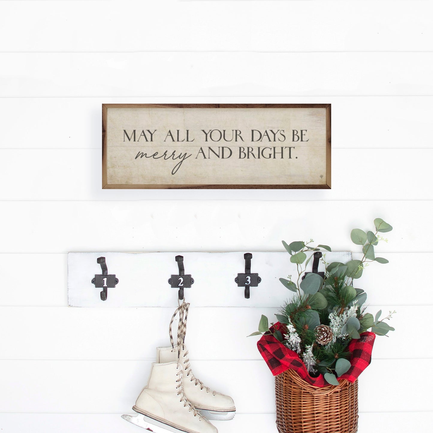 May All Your Days Be Merry And Bright White