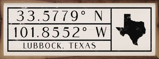 State Coordinates Personalized City State