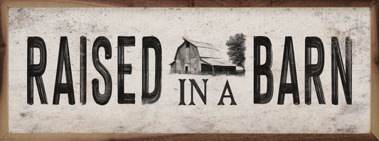Raised In A Barn White