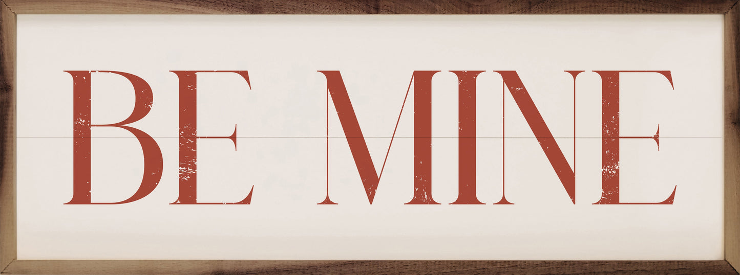 Red Be Mine On White