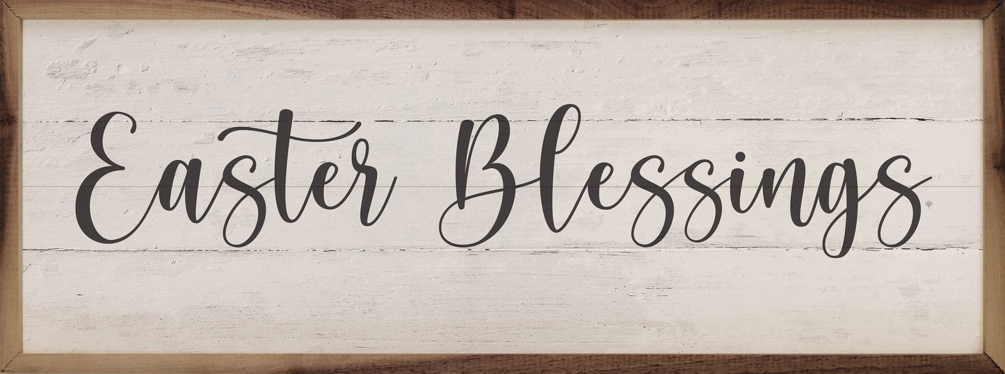 Script Easter Blessings Whitewash