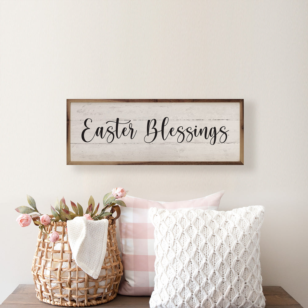 Script Easter Blessings Whitewash