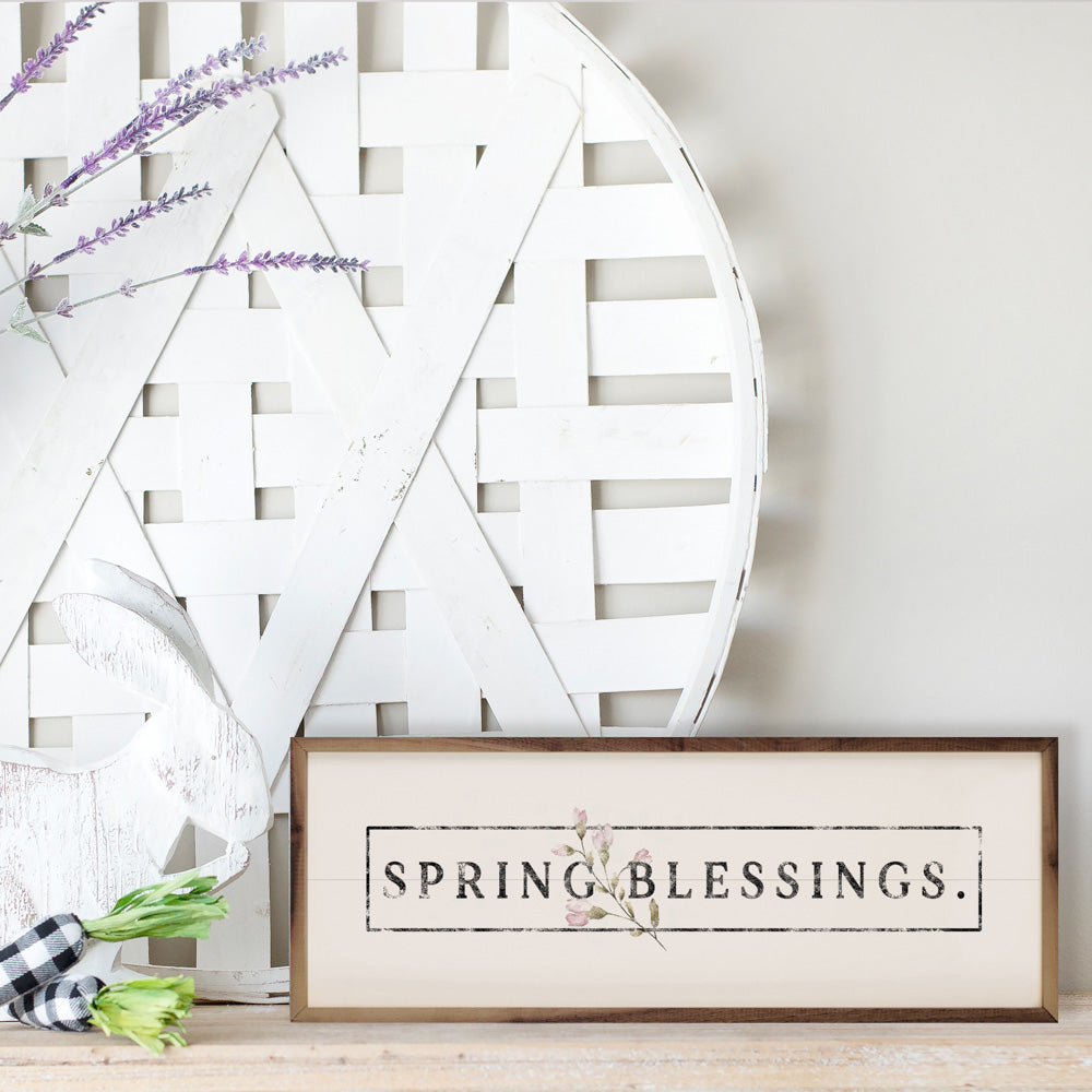 Spring Blessings Greenery White