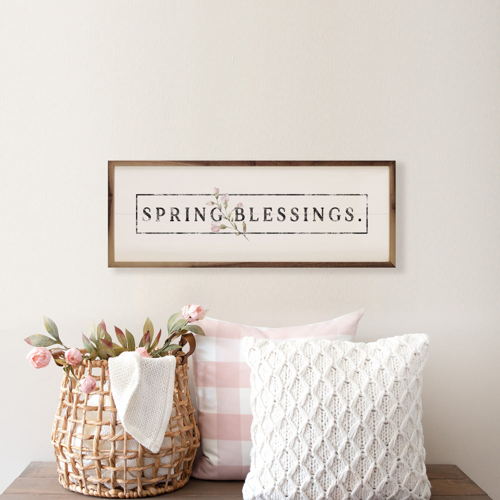 Spring Blessings Greenery White
