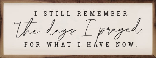 The Days I Prayed Script White