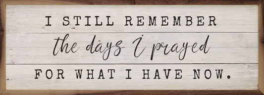 The Days I Prayed Whitewash