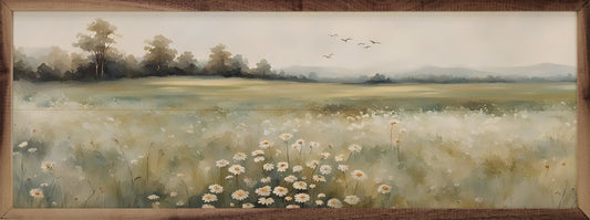 Valley With Flowers Center