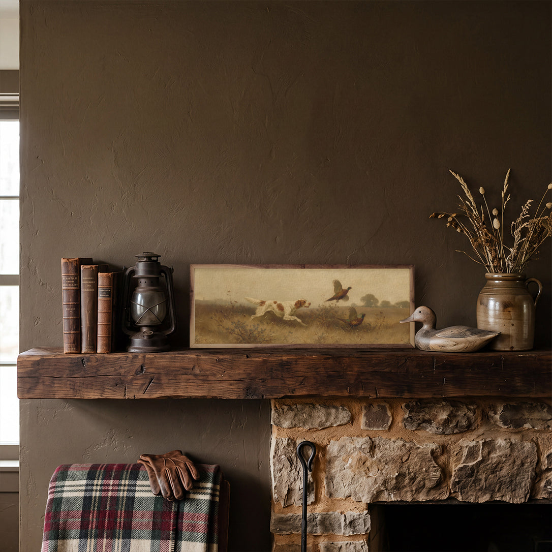 Vintage Bird Dog Pheasant Hunt