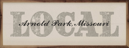 Vintage Personalized Hometown Local