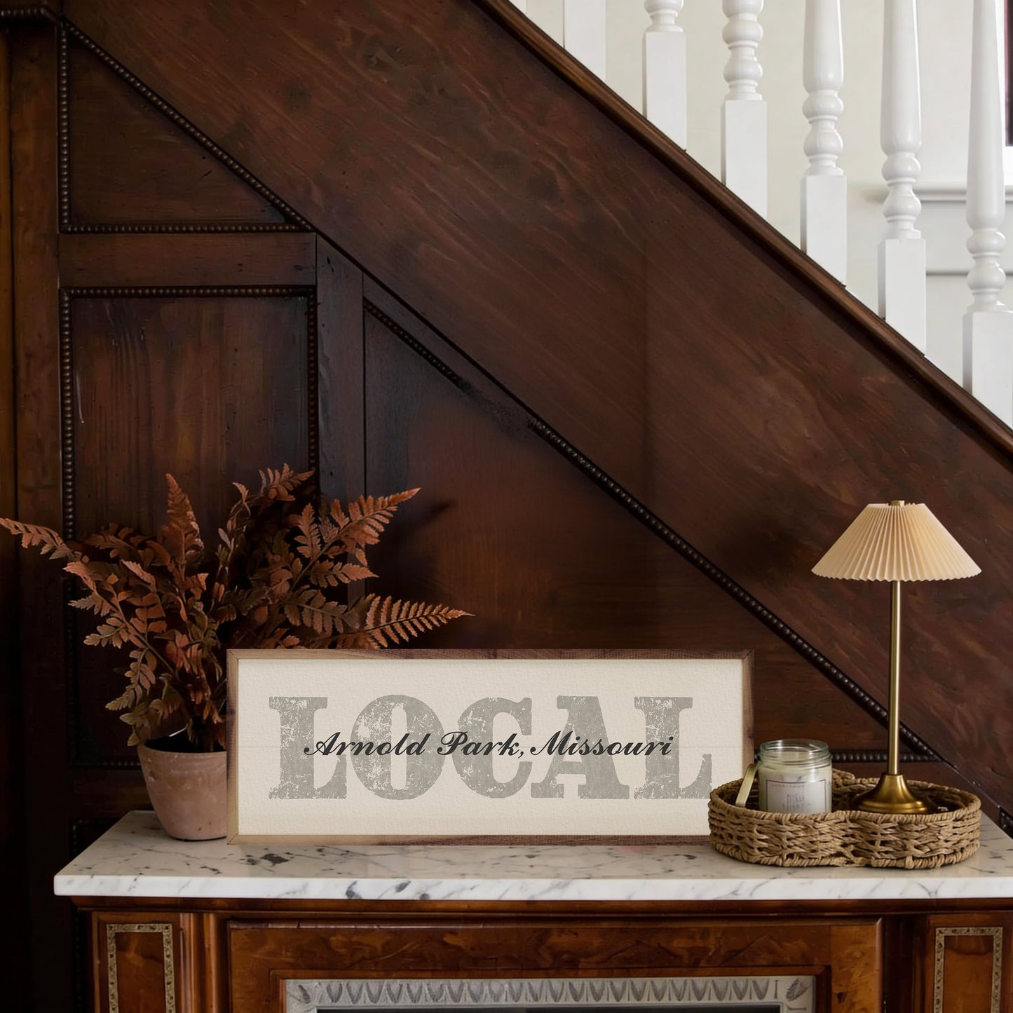 Vintage Personalized Hometown Local